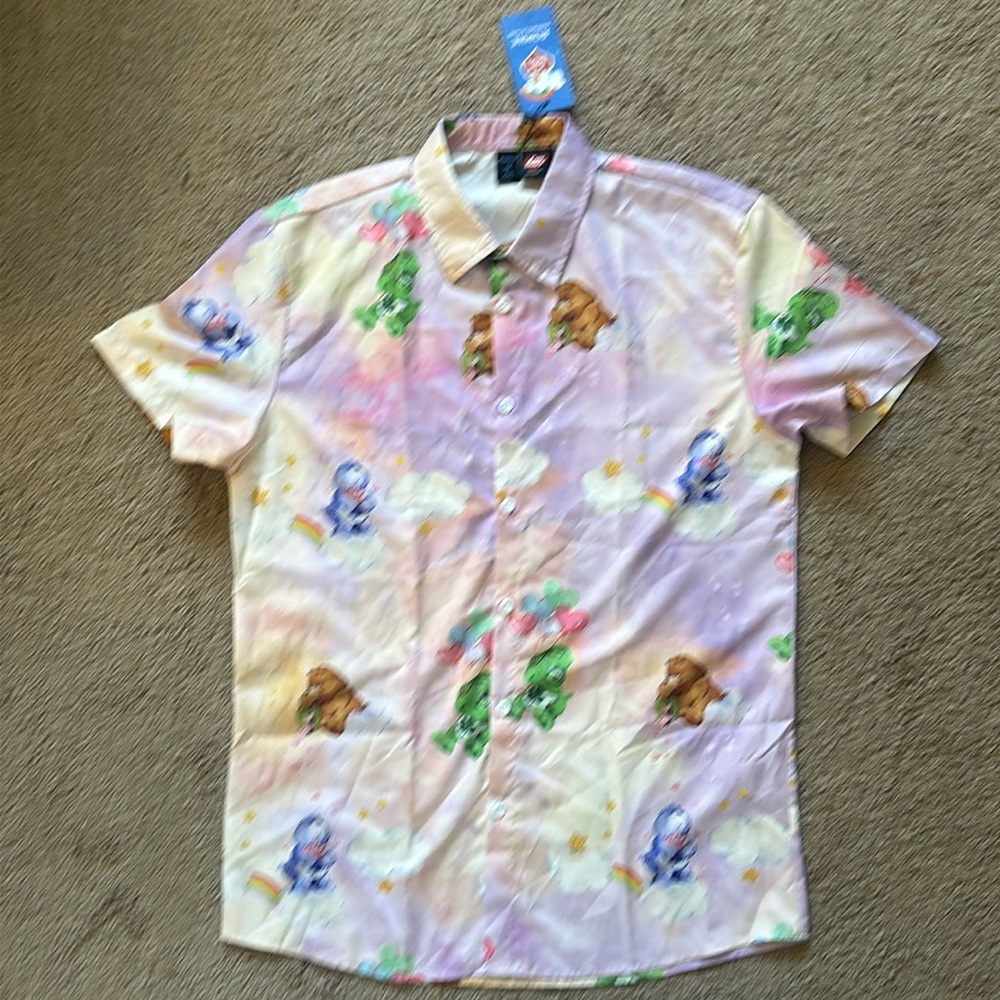 Care Bear button up shirt size M